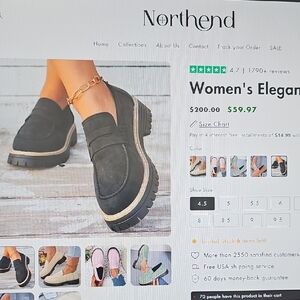 Black Loafers with Cushioned Sole